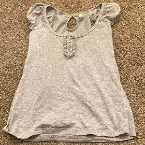 Grey top with key hole back